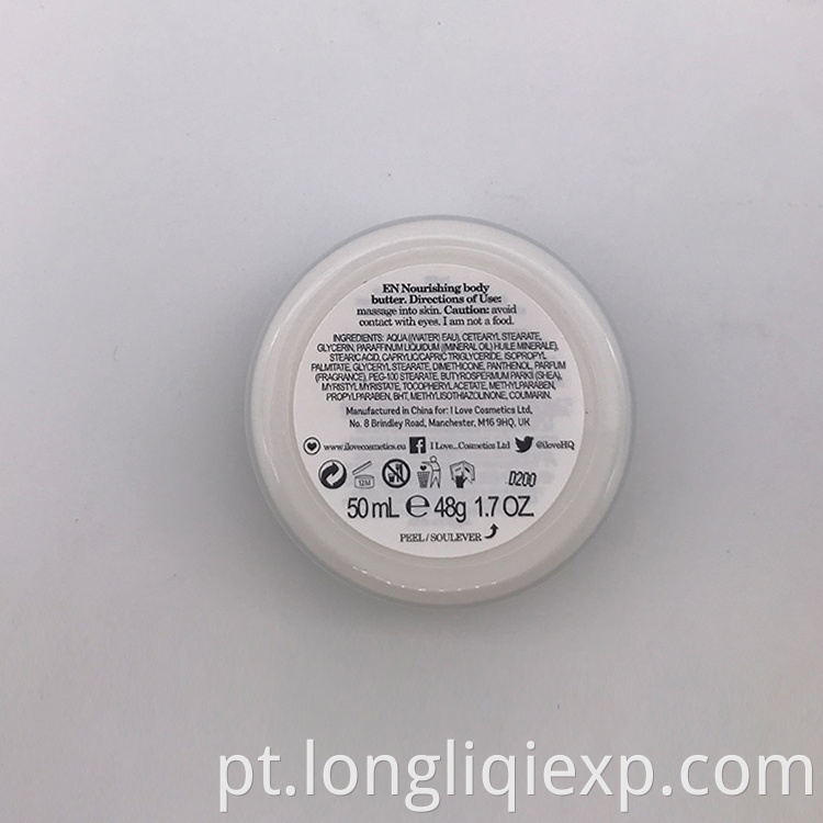 500ml 16.9FL OZ de gel de banho de creme de coco com 50ml 48g 1.7OZ de loção corporal de manteiga